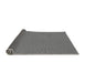 Thickness of Patterned Charcoal Black Novelty Rug, pat462