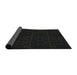 Thickness of Patterned Light Black Novelty Rug, pat468