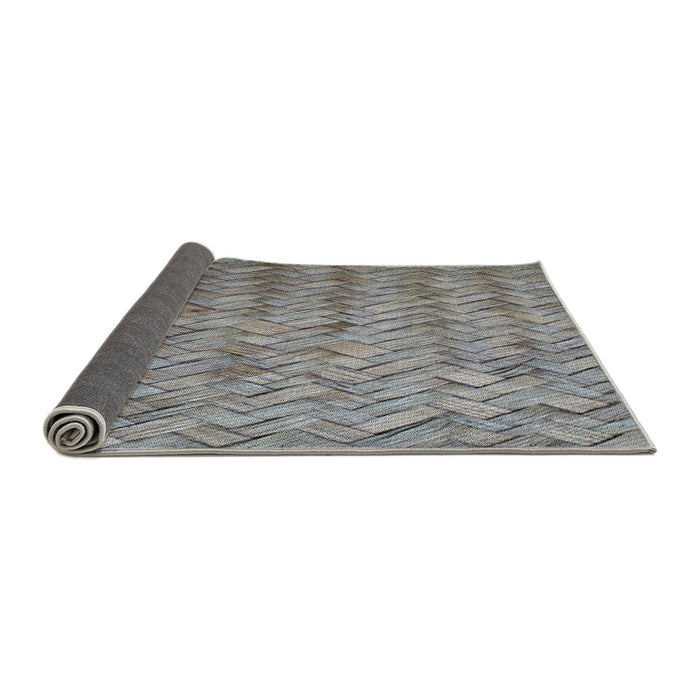 Thickness of Patterned Gray Novelty Rug, pat478