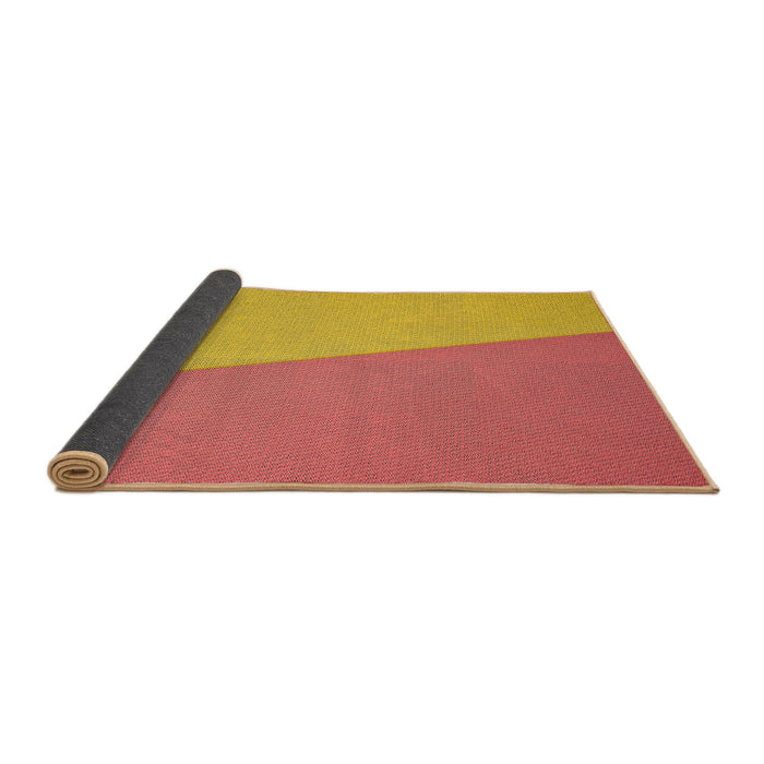 Thickness of Patterned Red Novelty Rug, pat485