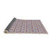 Thickness of Patterned French Lilac Purple Novelty Rug, pat492