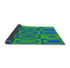 Thickness of Patterned Neon Green Novelty Rug, pat497