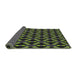 Thickness of Patterned Mid Gray Novelty Rug, pat498