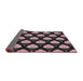 Thickness of Patterned Mid Gray Novelty Rug, pat503