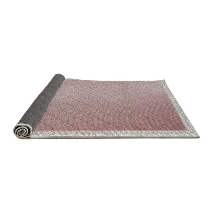 Thickness of Patterned Rose Gold Pink Novelty Rug, pat525