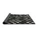 Thickness of Patterned Black Novelty Rug, pat534