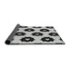 Thickness of Patterned Platinum Gray Novelty Rug, pat548