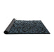 Thickness of Patterned Mid Gray Novelty Rug, pat561