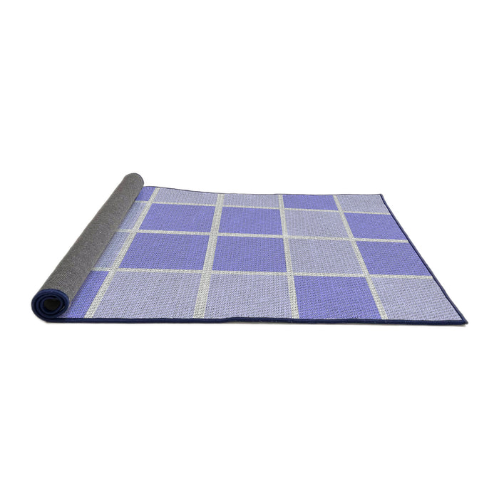 Thickness of Patterned Purple Novelty Rug, pat578