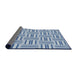 Thickness of Patterned Sea Blue Novelty Rug, pat585