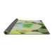 Thickness of Patterned Tea Green Novelty Rug, pat609