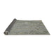 Thickness of Patterned Carbon Gray Novelty Rug, pat621