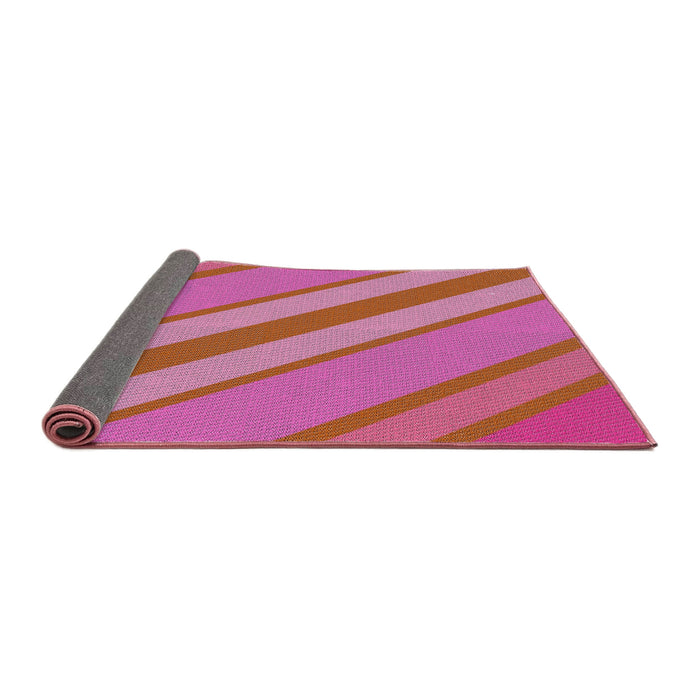 Thickness of Patterned Pink Novelty Rug, pat636