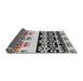 Thickness of Patterned Light Gray Novelty Rug, pat648