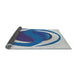 Thickness of Patterned Pale Blue Novelty Rug, pat650