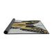 Thickness of Patterned Gray Novelty Rug, pat657