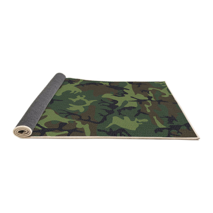 Thickness of Patterned Mid Gray Novelty Rug, pat665