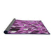 Thickness of Patterned Violet Purple Modern Rug, pat678