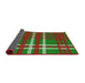 Thickness of Patterned Red Novelty Rug, pat721