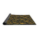 Thickness of Patterned Mid Gray Novelty Rug, pat725