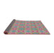 Thickness of Patterned Raspberry Purple Novelty Rug, pat729