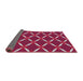 Thickness of Patterned Pink Novelty Rug, pat736