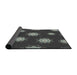 Thickness of Patterned Mid Gray Novelty Rug, pat749