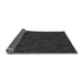 Thickness of Patterned Carbon Gray Novelty Rug, pat756