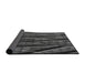 Thickness of Patterned Mid Gray Novelty Rug, pat77