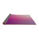 Thickness of Patterned Violet Red Pink Novelty Rug, pat788