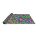 Thickness of Patterned Green Novelty Rug, pat813