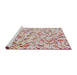 Serging Thickness of Machine Washable Transitional Rust Pink Rug, wshpat816