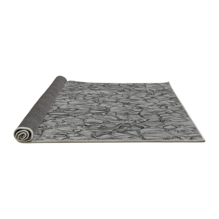 Thickness of Patterned Gray Novelty Rug, pat826