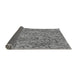 Thickness of Patterned Gray Novelty Rug, pat826