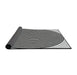 Thickness of Patterned Platinum Gray Novelty Rug, pat830