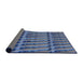 Thickness of Patterned Blue Novelty Rug, pat839