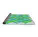 Thickness of Patterned Mint Green Novelty Rug, pat853