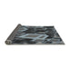 Thickness of Patterned Silver Gray Novelty Rug, pat874