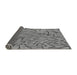 Thickness of Patterned Gray Novelty Rug, pat882