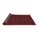 Thickness of Patterned Fire Brick Red Novelty Rug, pat894