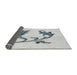 Thickness of Patterned Silver Gray Novelty Rug, pat912