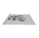 Serging Thickness of Machine Washable Transitional White Smoke Rug, wshpat917