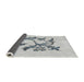 Thickness of Patterned Off-White Novelty Rug, pat926