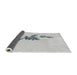 Thickness of Patterned Dark Gray Novelty Rug, pat927