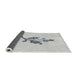 Thickness of Patterned Dark Gray Novelty Rug, pat928