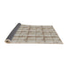 Thickness of Patterned Dark Almond Brown Novelty Rug, pat933