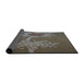Thickness of Patterned Mocha Brown Novelty Rug, pat936