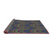 Thickness of Patterned Plum Purple Novelty Rug, pat941