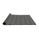 Thickness of Patterned Silver Gray Novelty Rug, pat952