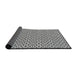 Thickness of Patterned Light Black Novelty Rug, pat954